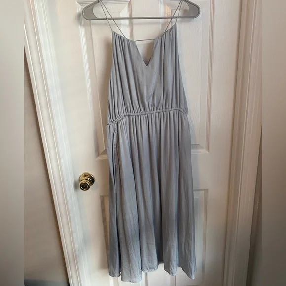 Urban Outfitters Bibi Satin Midi Dress - Size M - Picture 5 of 9